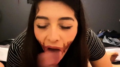 She dresses as a witch and gets fucked
