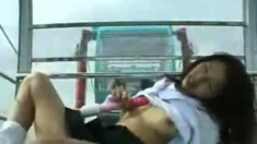 Webcam - Japanese Girl Nudity Masturbating In Ferris Wheel