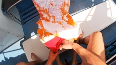 Amateur teens fucking in public during a boat trip