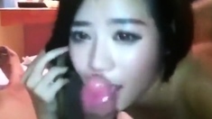Asian Girlfriend Gives A Hot Blowjob